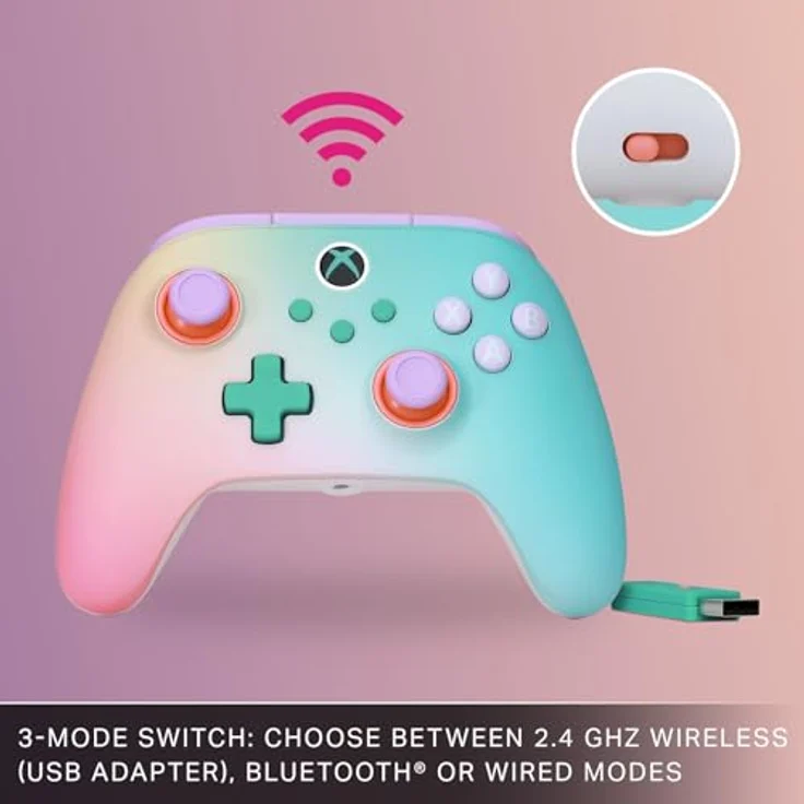 PowerA XB Controller Advantage Wireless, Beach Vibes, mit Halleffekt-Thumbsticks, 30 Stunden Akkulaufzeit, RGB-Beleuchtung, programmierbare Tasten – Bild 4