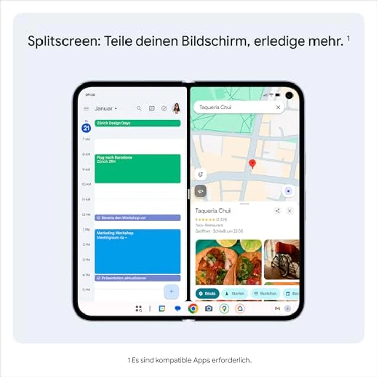 Google Pixel 10 Pro Fold, Falt-Smartphone mit 256GB, Dreifach-Kamera, IP68, über 24 Stunden Akkulaufzeit, Moonstone – Bild 5