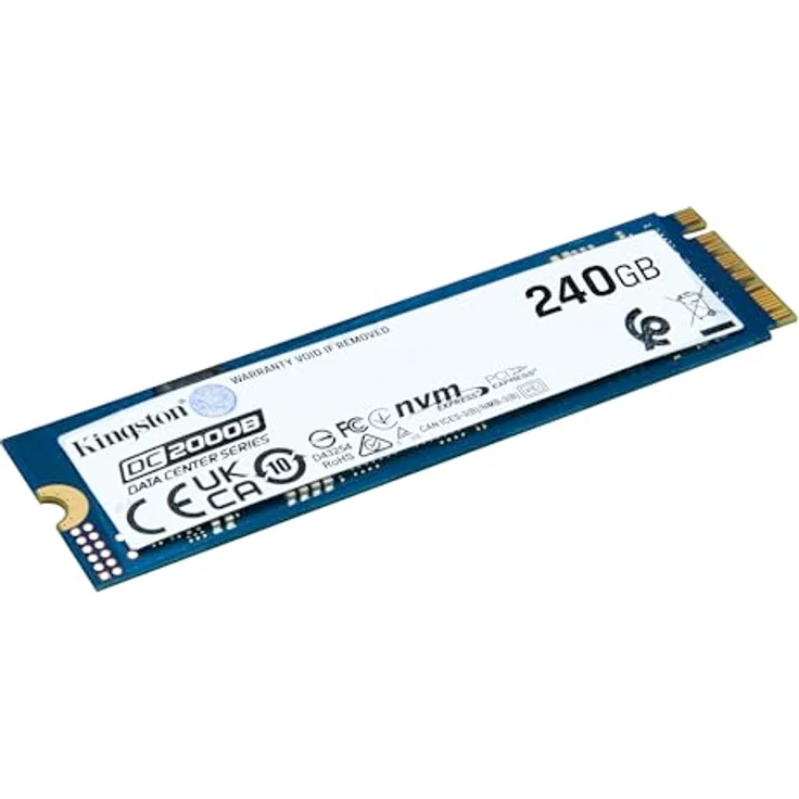 Kingston Data Center DC2000B, PCIe 4.0 NVMe M.2 2280 SSD, 240GB Enterprise, ohne Heatsink, mit Stromausfallschutz – Bild 2