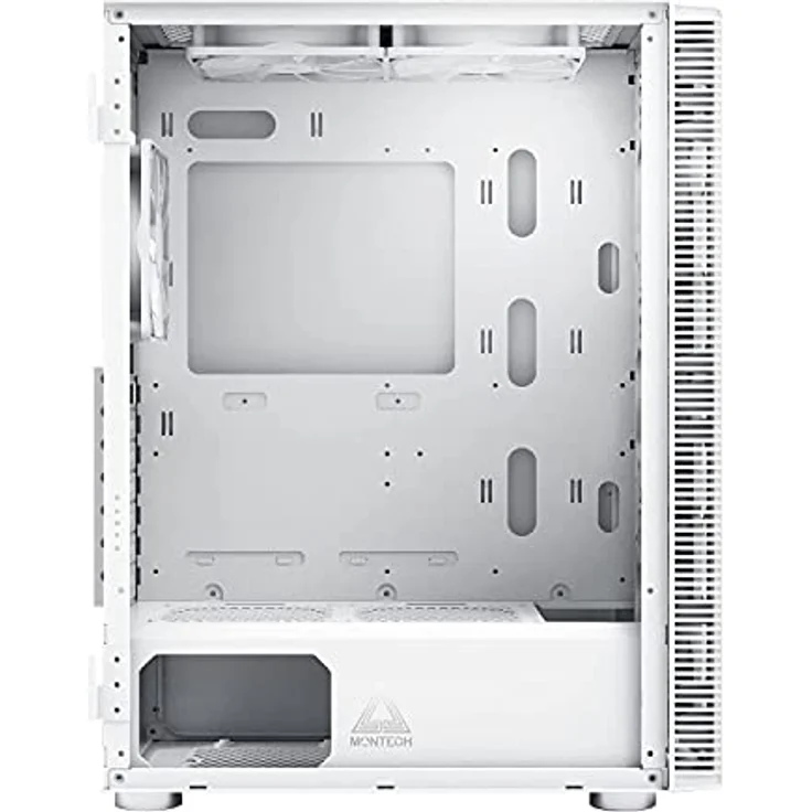 Montech X3 Mesh Midi-Tower, DRGB, gehärtetes Glas, weiß – Bild 4