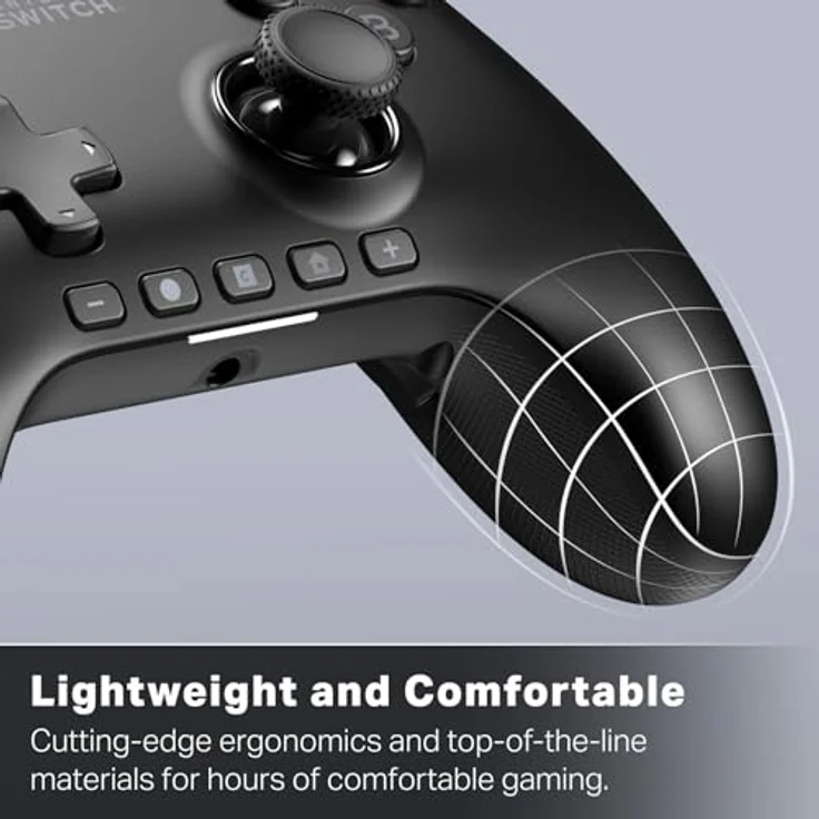 PowerA NSW2 Controller Advantage, kabelgebundener Gaming Controller mit 3 m USB-Kabel, Schwarz – Bild 6