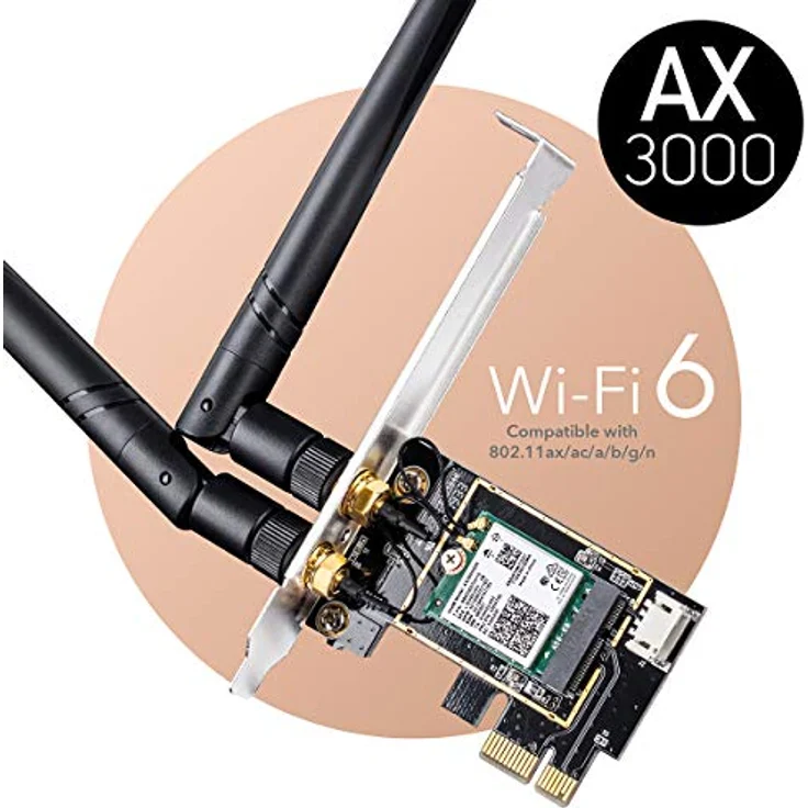 Cudy WE3000 AX3000 Wi-Fi 6E PCIe Karte, Ax210, 3000Mbps, Bluetooth 5.2/5/4.2/4.0, Windows 11/10 Unterstützung – Bild 3