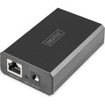 DIGITUS PoE++-Splitter - Gigabit - IEEE802.3at/bt - 51W Ausgangsleistung - 10/100/1000 Mbit/s - wählbare Ausgangsspannung 12V/24V - Schwarz