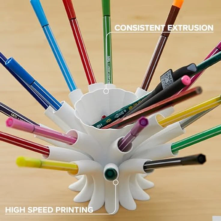 Polymaker PETG Weiß 3D Drucker Filament 1.75mm 1kg, hoher Durchfluss, hohe Festigkeit, schnelles Drucken bis zu 300mm/s, hervorragende Schichthaftung, verzerrungsfrei – Bild 3