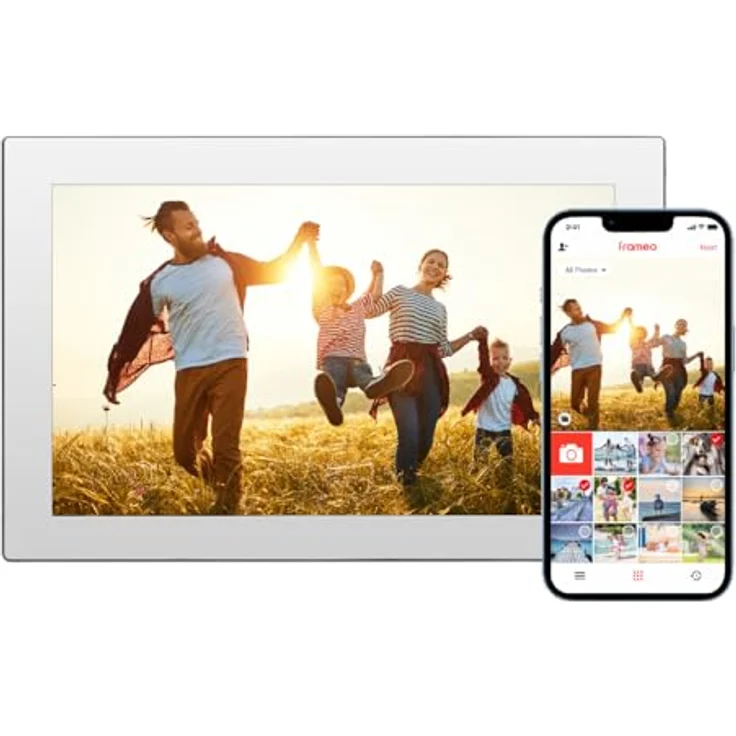 Rollei Smart Frame WiFi 101 Mirror – 10,1 Zoll Touch - WiFi - Bilderrahmen mit Frameo-App für schnelles und einfaches teilen von Fotos oder Videos | IPS-Panel, viele Funktionen, microSD-Slot (Mirror) – Bild 1