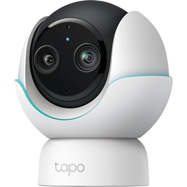 TP-Link Tapo C840 BabyCam, Netzwerkkamera mit Doppellinse, 2560 x 1440 Pixels, Bewegungserkennung, Schlafanalyse, Nachtlicht, Smart-Home-kompatibel, Weiss