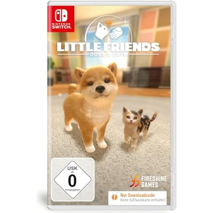 Fireshine Games Little Friends: Dogs & Cats - Haustier-Simulation für Nintendo Switch mit Code in a Box, Pflege von bis zu 12 Tieren, über 600 Accessoires, interaktive Steuerung – Bild 1