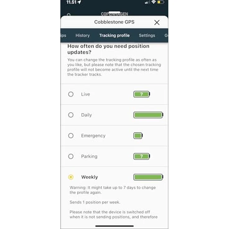 Copenhagen Trackers Gemstone, GPS-Tracker mit IP68 Wasserdichtigkeit, Schwarz – Bild 9