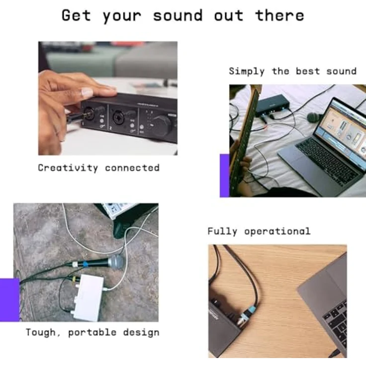 Arturia MiniFuse 2 Champagne, Audio-Interface mit hochwertiger Klangqualität, 1 Stück – Bild 5