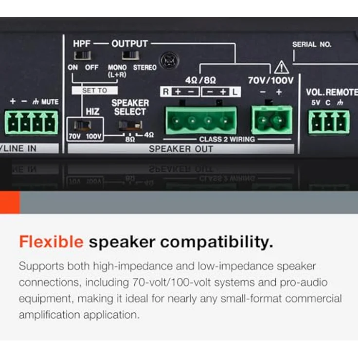 Tascam MA-BT240, 240W Mischverstärker mit Bluetooth-Streaming und integrierter Mischfunktion, kompakte Rackmontagegröße – Bild 4