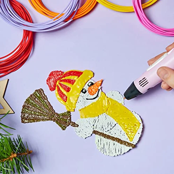 KRUZZEL Filament PLA Set 1,75mm, 20 Farben 20m, umweltfreundlich und langlebig für 3D-Drucker und 3D-Stifte – Bild 3