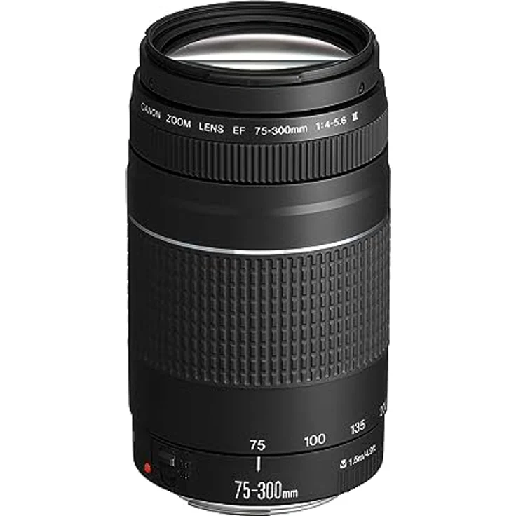 Canon Teleobjektiv EF 75-300mm F4.0-5.6 III für EOS (58mm Filtergewinde, Autofokus) schwarz – Bild 2