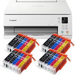 IC-Office TS6351a Farbtintenstrahl-Multifunktionsgerät All-in-One 3-in-1 (Drucker, Scanner, Kopierer, USB, WLAN, Apple AirPrint) Weiß mit 20 XXL Tintenpatronen