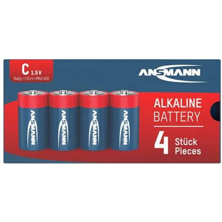 ANSMANN Batterien Baby C LR14 4 Stück 1,5V - Alkaline Batterie langlebig & auslaufsicher - Ideal für Spielzeug, LED Taschenlampe, Radio, Modellbau uvm – Bild 3