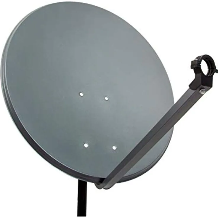 PremiumX PXS80 Satellitenschüssel 80cm Stahl Anthrazit Satellitenantenne mit Offset-Gewinn: 38.5 dB