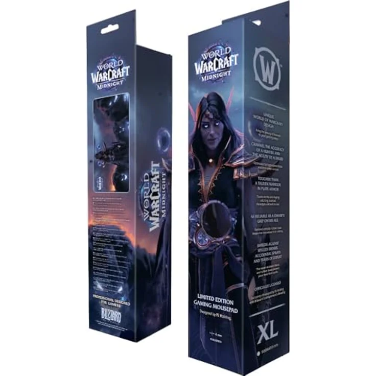 Blizzard World Of WarCraft: Midnight Xalatath XL-Mousepad mit Premium-„Speed“-Oberfläche, wasserabweisend und rutschfester Gummibasis – Bild 6
