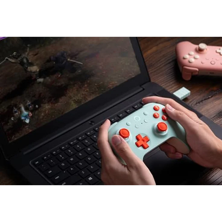 8bitdo Ultimate 2C Wireless Gaming Controller, Grün, kompatibel mit PC und Android, latenzarm, umprogrammierbare Tasten, Hall-Effekt-Joysticks – Bild 6