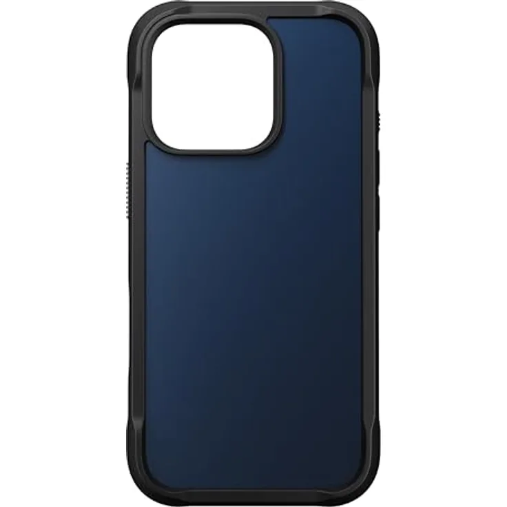 NOMAD Rugged Case | für iPhone 16 Pro | Schutzhülle aus Polycarbonat mit TPU-Bumper | Matte PET-Rückseite | MagSafe-kompatibel | Atlantic Blue