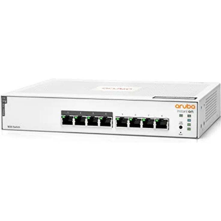 Aruba Instant On 1830 8-Port Gb Smart-Managed Layer 2 Ethernet Switch with PoE | 8X 1G | 4X CL4 PoE (65W) | Fanless | EU Cord (JL811A#ABB) – Bild 3