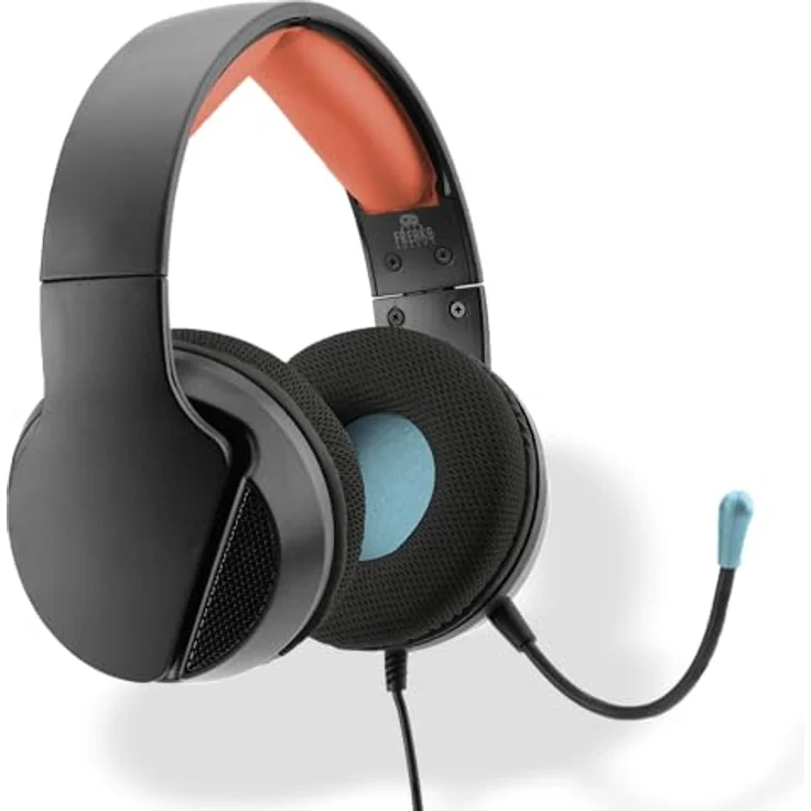 Freaks and Geeks SPX-300, Kabelgebundenes Gaming Headset für PS5/PS4/XBX, verstellbarer Kopfbügel, atmungsaktive Ohrpolster, Schwarzes Design – Bild 2