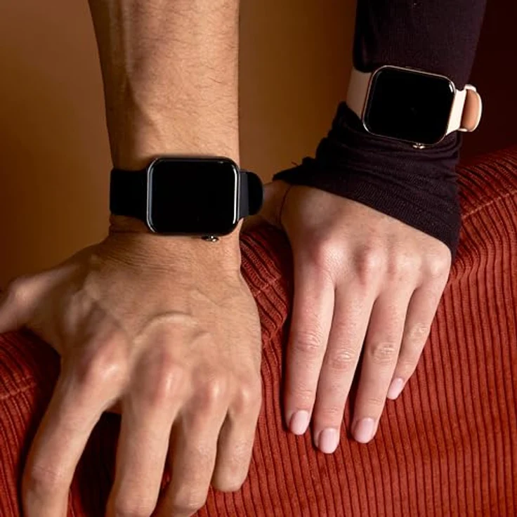 Bigben Connected Square Smartwatch, Anruf- und Gesundheitsfunktionen, 7 Tage Akkulaufzeit, schwarz – Bild 6