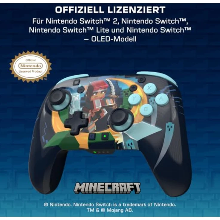 Turtle Beach Rematch™ Wireless Gaming Controller - Minecraft™ Dungeons II - Kabelloser Controller mit Lentikular-Design, TMR-Analogsticks und bis zu 40 Stunden Akkulaufzeit für Nintendo Switch 2 – Bild 8
