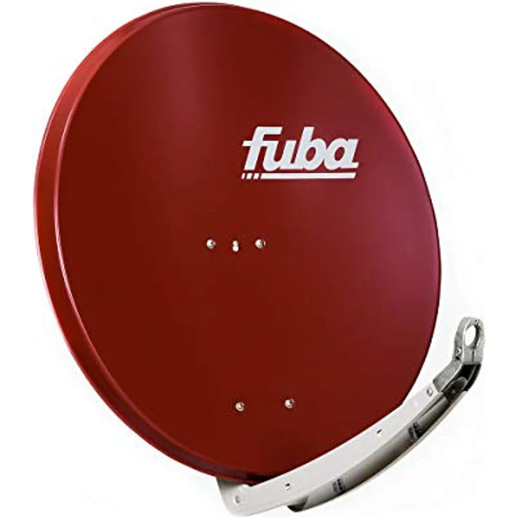 Fuba DAA 850 R, Satellitenantenne 85 cm Alu rot, inklusive DEK 417 Quad LNB und 8x F-Stecker – Bild 2