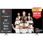 TCL 55T8B 55-Zoll QLED Pro Gaming Fernseher, 4K UHD, HDR Pro, Google TV, Onkyo Soundsystem - Dolby Vision IQ & Atmos, 144Hz, Motion Clarity - Schwarz