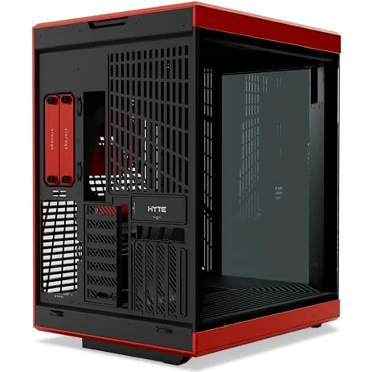 Hyte Y70 Touch Infinite PC-Gehäuse, Midi-Tower, ATX, Tempered Glass - Black Cherry mit verbessertem integriertem 2,5K Display und Touch-Funktion – Bild 3