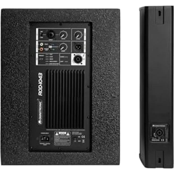 Omnitronic ROD-1043 Aktives PA-Lautsprecher-Set, 350 W RMS, Bluetooth, DSP mit Presets, mobilem Design, 3 Zoll – Bild 3