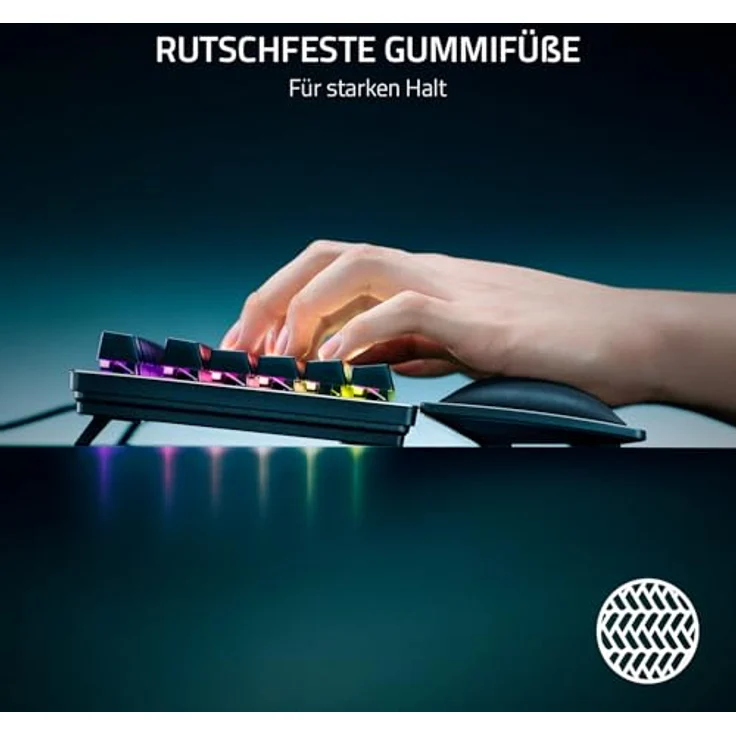 Razer Ergonomische Handgelenkauflage für Mini-Tastaturen, schwarz – Bild 5