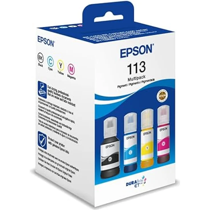 Epson 113 EcoTank 4-Farben-Multipack, Professionell aussehende Drucke, Tausende von Seiten – Bild 3