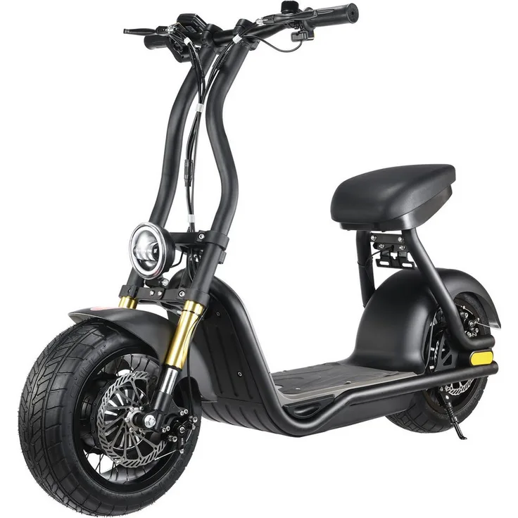 ENEWAY E-Scooter Coco Wave-S, 45 km/h, Straßenzulassung, 1000 Watt, Schwarz