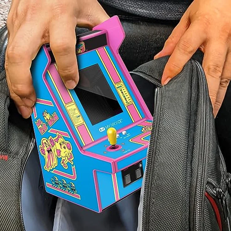 My Arcade MS.PAC-MAN MICRO PLAYER PRO, Retro-Arcade-Automat mit 2.75" Hochformat-Display, integriertem Lautsprecher und USB-C®-Stromversorgung – Bild 6