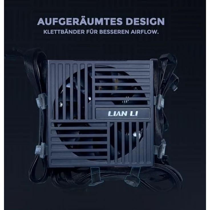 Lian Li RB Series 650 Watt Netzteil, 80 PLUS Bronze, teilmodular, PCIe 5.1, ATX 3.1, schwarz – Bild 6