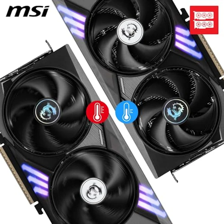 MSI GeForce RTX 5060 Ti 8G GAMING TRIO OC, 8GB GDDR7 Grafikkarte mit HDMI und 3xDP, max. Auflösung 7680x4320 – Bild 4