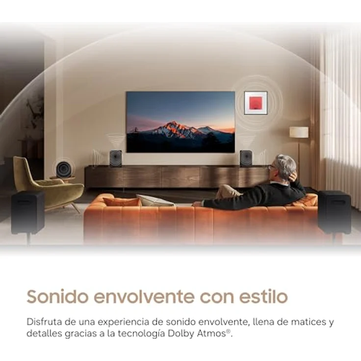 Samsung HW-LS50H, 3.0-Kanal Soundbar mit 70 W, Dolby Atmos und integriertem Sprachassistenten, Schwarz – Bild 4