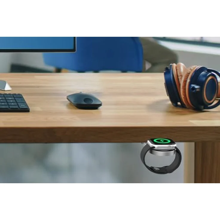 smart things WatchBase Charger Halterung für Apple Watch, schwenkbar, Silber – Bild 6