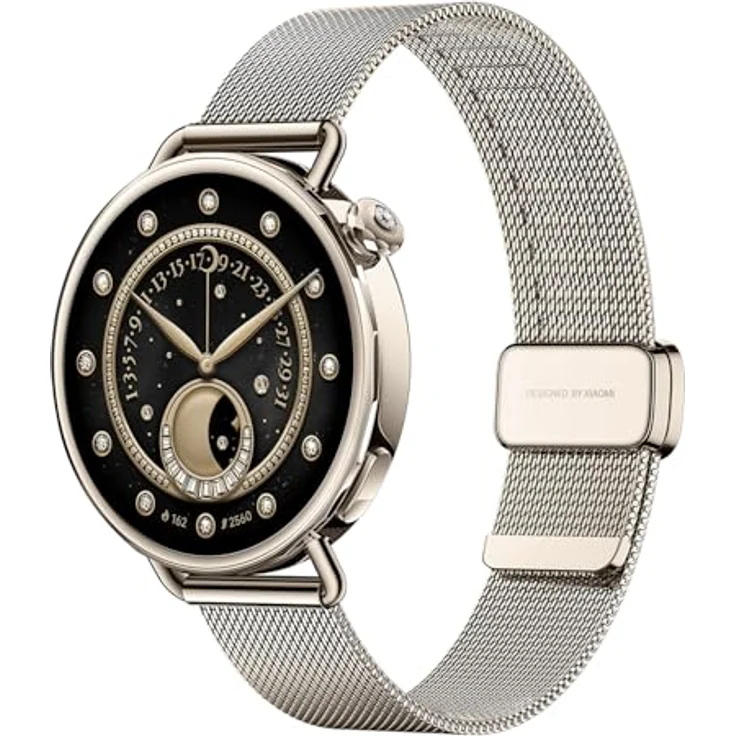 Xiaomi Watch S4, Uhrenarmband mit Milanese Strap in Sunset Gold, 41 mm – Bild 1