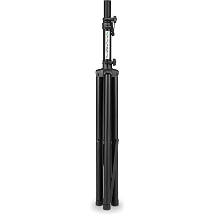 Pronomic SPS-1A Boxenstativ Alu (Boxenstativ aus Aluminium, stabile, extra breite Dreibein, 125-185 cm, auch als Dartstativ oder Fotostativ verwendbar) schwarz – Bild 7