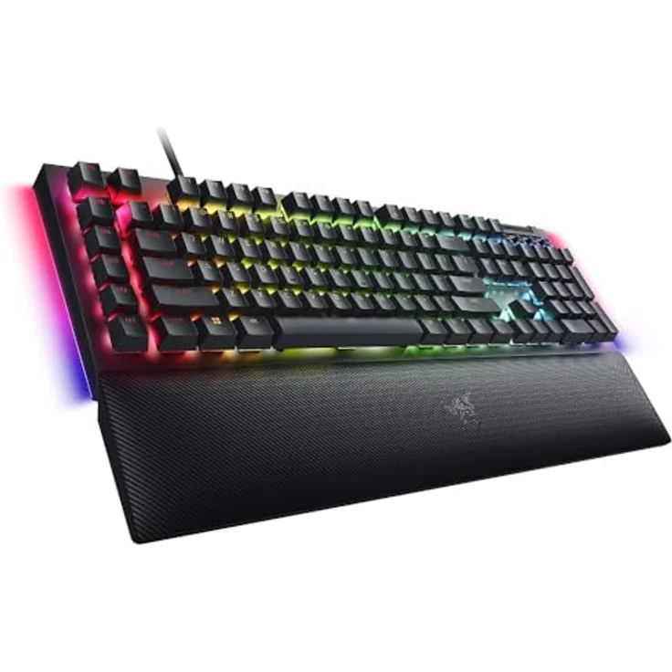 Razer BlackWidow V4, Mechanische Gaming-Tastatur mit Chroma RGB, grüne Schalter, 6 Makro-Tasten, ABS-Tasten, FR-Layout, Schwarz – Bild 2