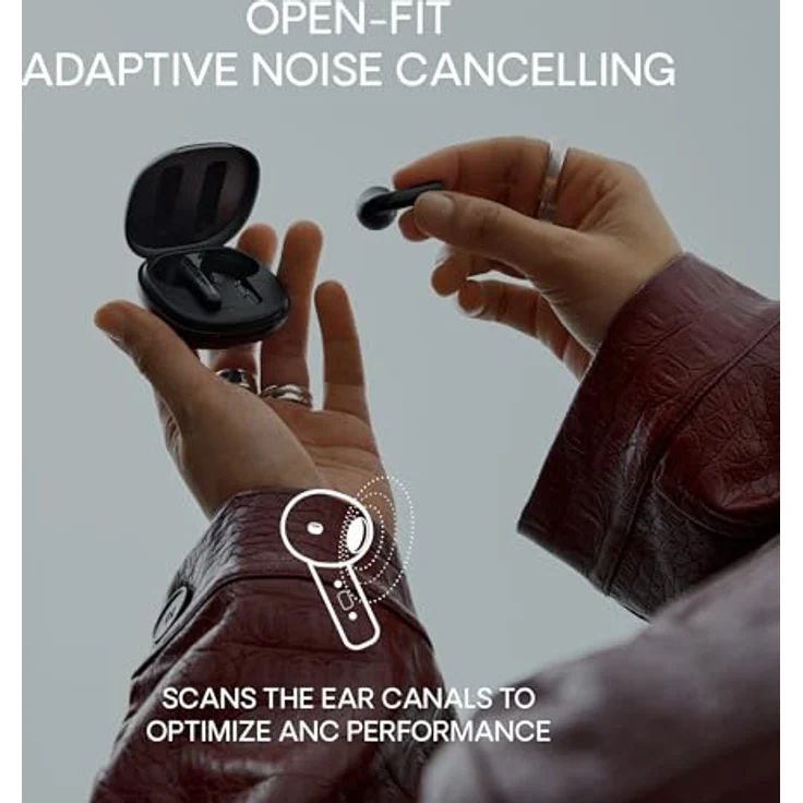 Urbanista Santa Monica, True Wireless In-Ear-Kopfhörer mit aktiver Geräuschunterdrückung, Mitternacht Schwarz, bis zu 24 Stunden Akkulaufzeit – Bild 2