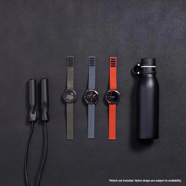 Garmin UltraFit- Armband, Nylon, passend für Epix 47mm, Fenix-Serie, D2 Mach 1, Approach S70-47mm, Forerunner 745/955/ 965, Instinct-Serie, Instinct 2 -Serie, Marq-Serie, quatix-Serie – Bild 4