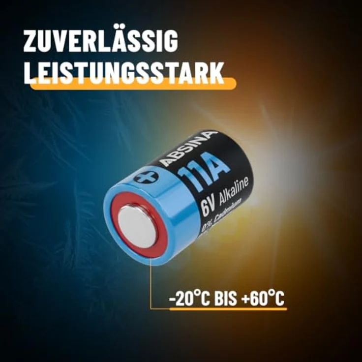 ABSINA 4x L1016F 6V 11A Alkaline Batterie, temperaturfest von -20°C bis +60°, langlebig und zuverlässig, ideal für Funkfernbedienungen und Alarmanlagen – Bild 5