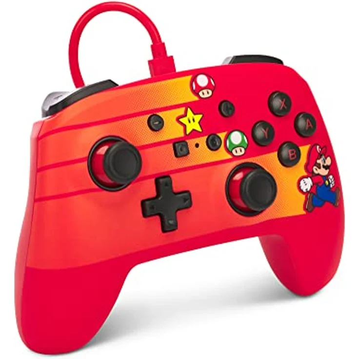 Verbesserter kabelgebundener PowerA-Controller für Nintendo Switch – Speedster Mario – Bild 3