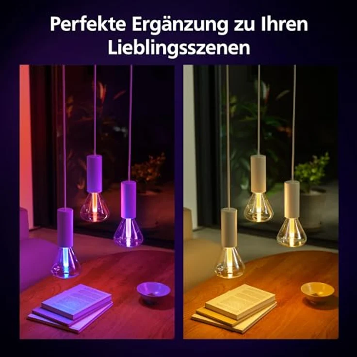Philips Hue Lightguide smarte Lampe, Triangle Form, weißes und farbiges Licht, Bluetooth kompatibel, Sprachsteuerung mit Alexa, Apple Home und Google Assistant, Klar – Bild 4