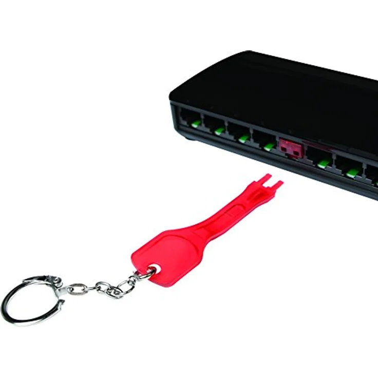 LogiLink MP0042 RJ45-Port 1x und 10x Schlösser Set rot – Bild 3