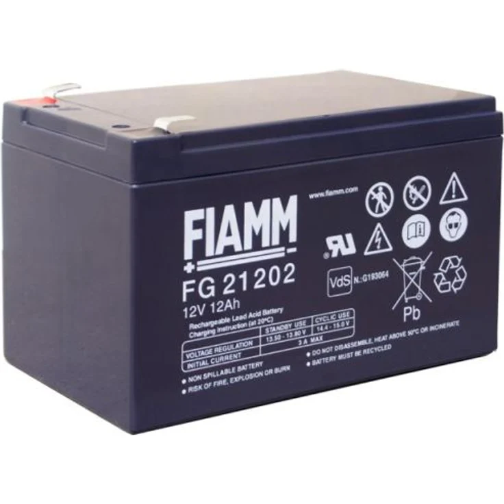 Fiamm FG21202 12V 12Ah Blei Akku / Blei Akku / AGM Blei Vlies VdS – Bild 1