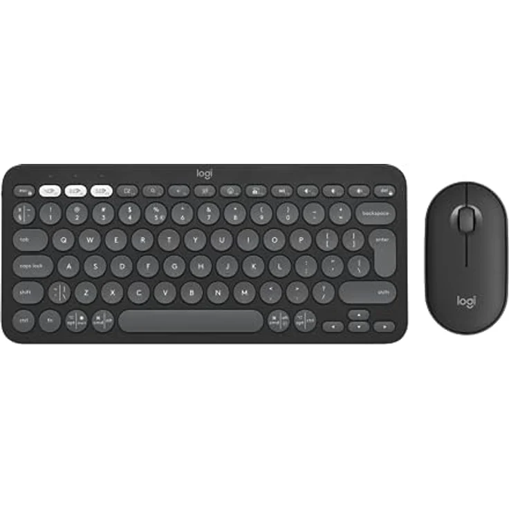 Logitech Pebble 2 Combo - Skandinavisches QWERTY-Layout, Grafit