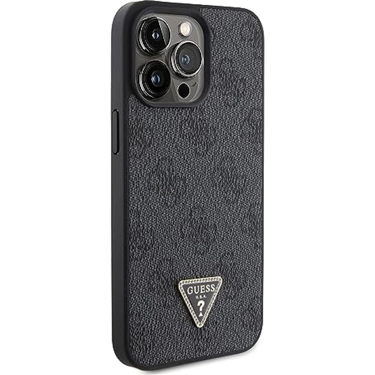 CG MOBILE GUESS GUHCP15XP4TDPK Hülle für iPhone 15 Pro Max 6.7'' Schwarz hardcase Leather 4G Diamond Triangle – Bild 4